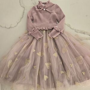 Lola + The Boys Pink Ribbed Sweater